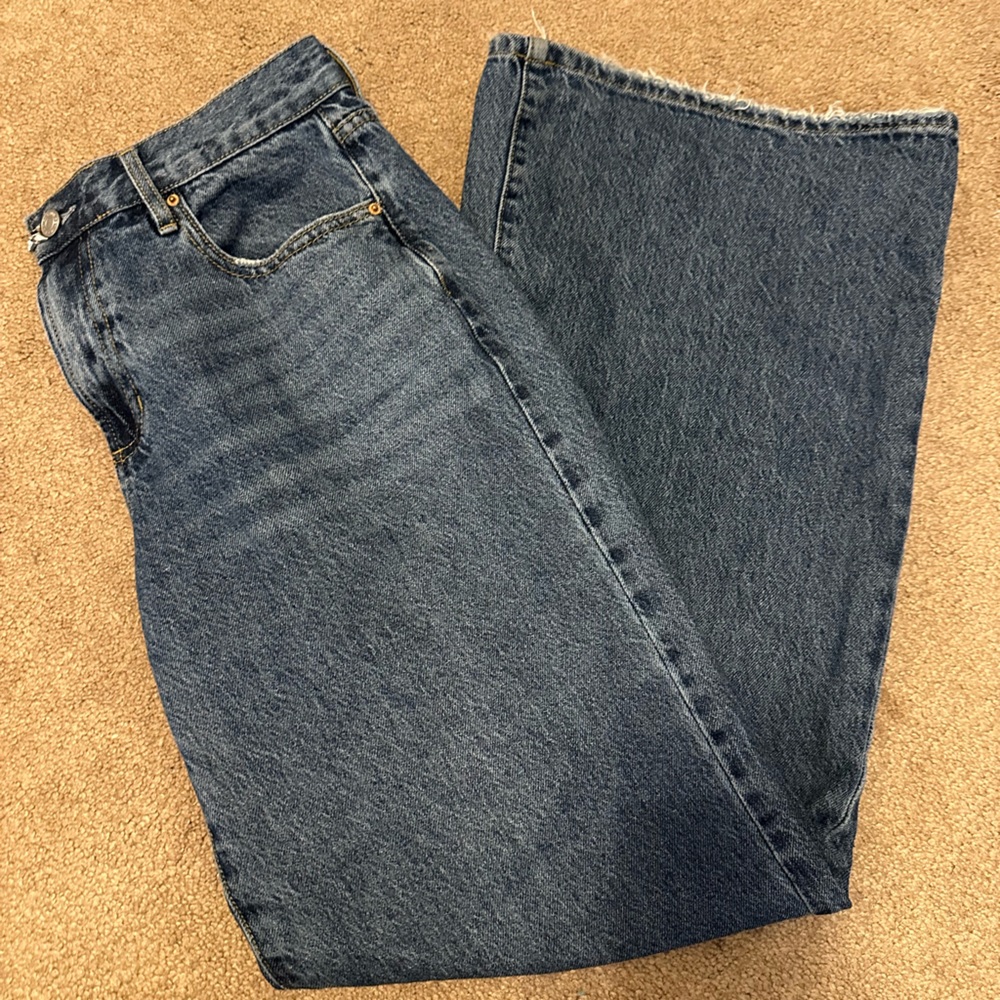 pacsun low waist wide jeans